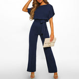 Aurosa Jumpsuit – Stylish Chic Jumpsuit with Lace-Up Waist