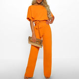 Aurosa Jumpsuit – Stylish Chic Jumpsuit with Lace-Up Waist