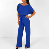 Aurosa Jumpsuit – Stylish Chic Jumpsuit with Lace-Up Waist