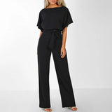 Aurosa Jumpsuit – Stylish Chic Jumpsuit with Lace-Up Waist