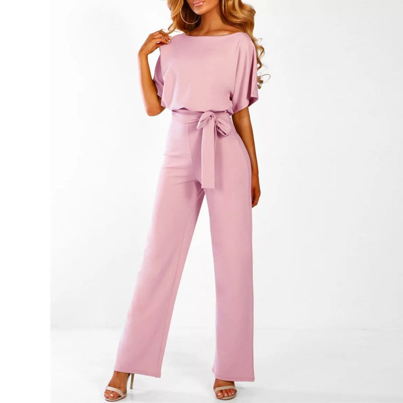 Aurosa Jumpsuit – Stylish Chic Jumpsuit with Lace-Up Waist